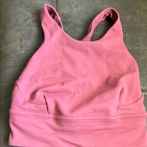 Lululemon Pink Racerback Sports Bra